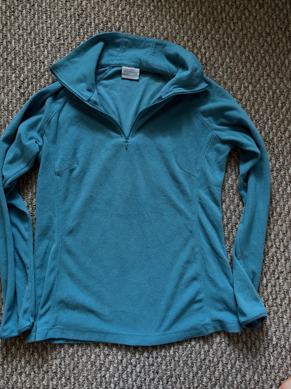 Columbia Women's Teal Quarter-Zip Fleece Pullover